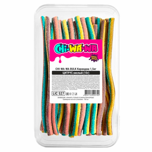 Жев.мармелад Chi-Wa-Wa Bulk Citrus Sour Pencil   1 500гр