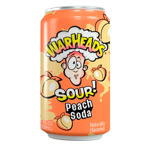 Газ.напиток Warheads Sour Peach Soda  ж/б 330мл