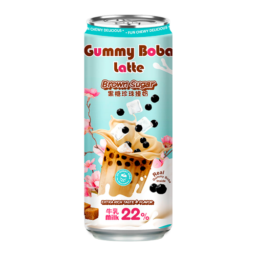Напиток O's Bubble Gummy Boba Latte Brown Sugar   470мл