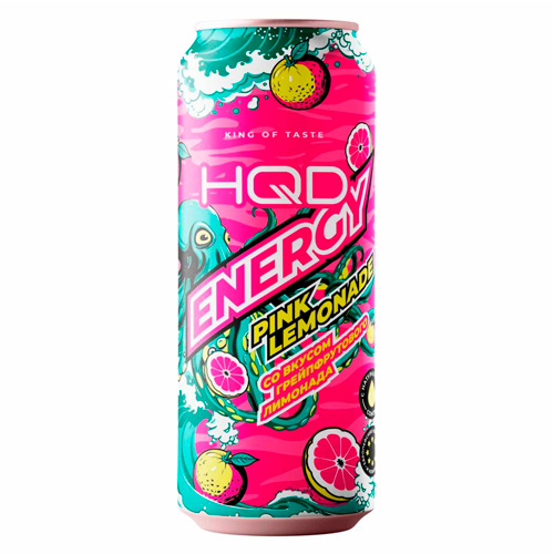 Энергетический напиток HQD Energy Pink Lemonade   450мл