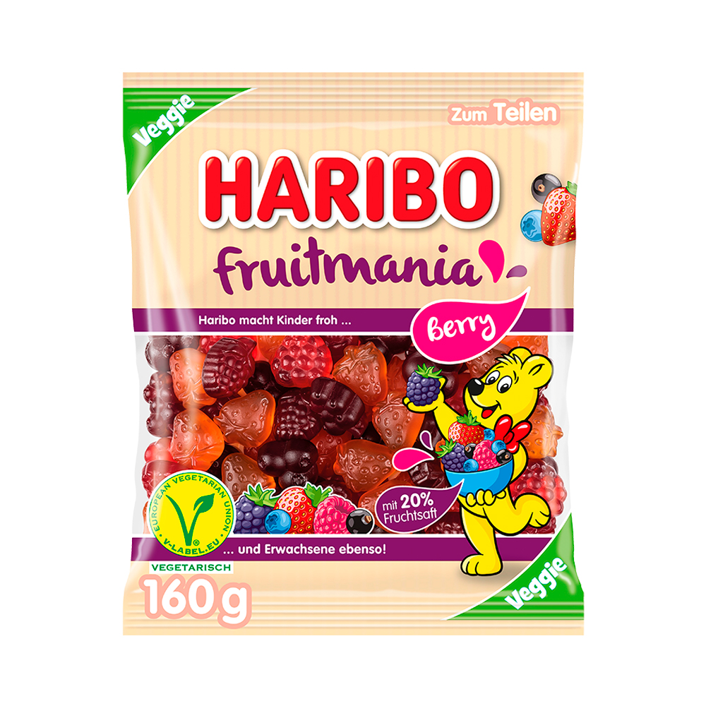 Жев.мармелад Haribo Fruitmania   160гр