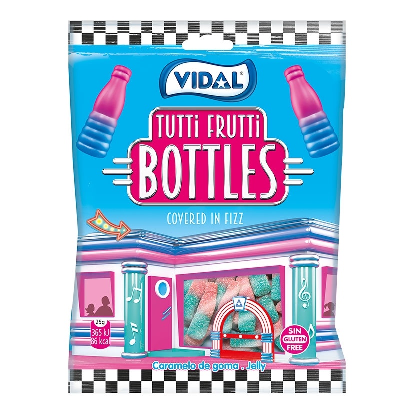 Жев.мармелад Vidal Tutti-Frutti Bottles 90гр