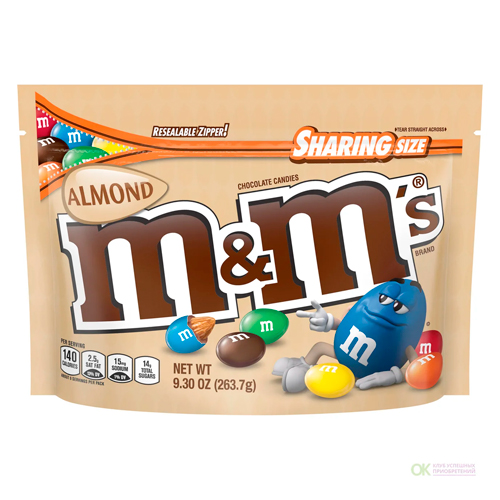 Драже M&M's Almond   243,8гр