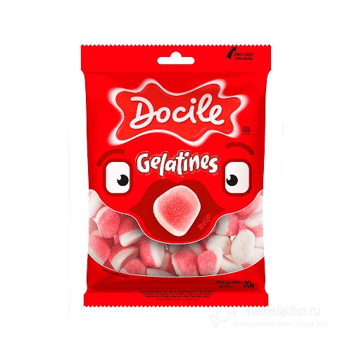 Жев.мармелад DOCILE Gelatines Kiss   80гр
