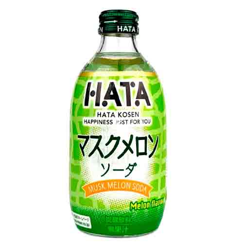 Газированный напиток Ramune Hatasoda со вкусом дыни, 300 мл   300мл