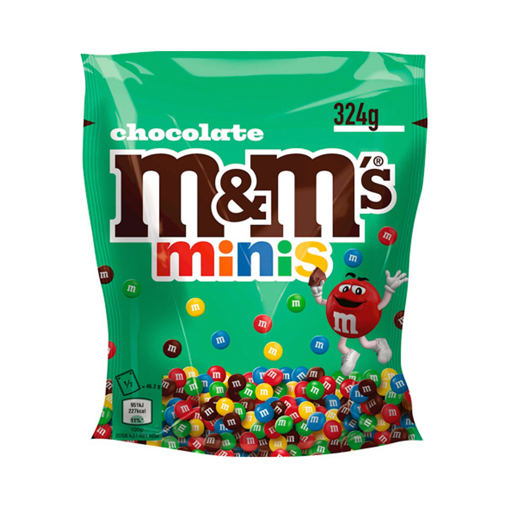 Драже M&M's Minis Chocolate   324гр