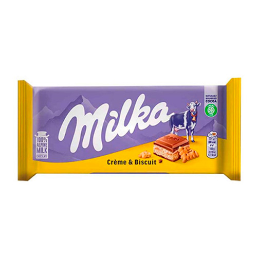 Шоколад Milka Cream&Biscuits   100гр