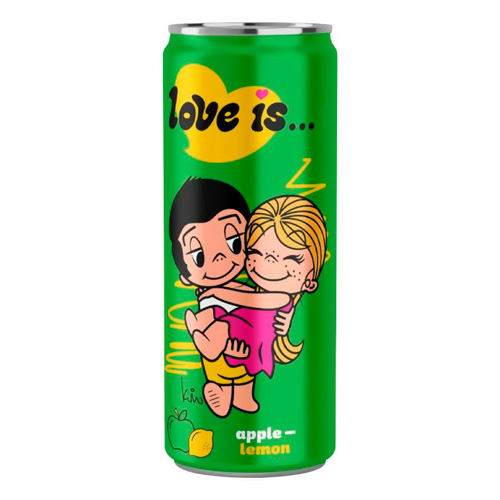 Газ.напиток Love is Яблоко-Лимон   330мл