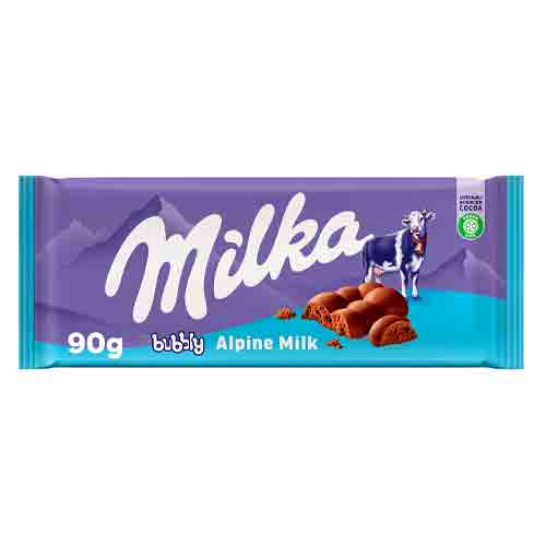 Шоколад Milka Bubbly Alpine Milk   90гр