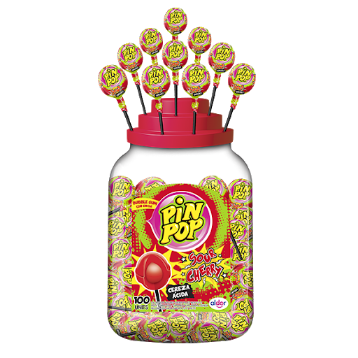 Леденец Aldor Pin Pop кислая вишня 17гр