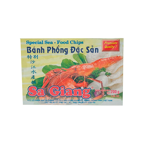 Чипсы со вкусом морепродуктов SA Giang Phong Dac San 200гр