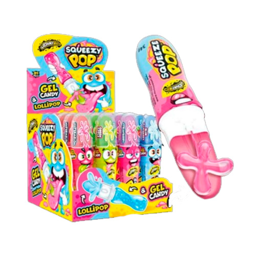 Жидкая карамель Johny Bee + леденец Squeezy Pop   34гр