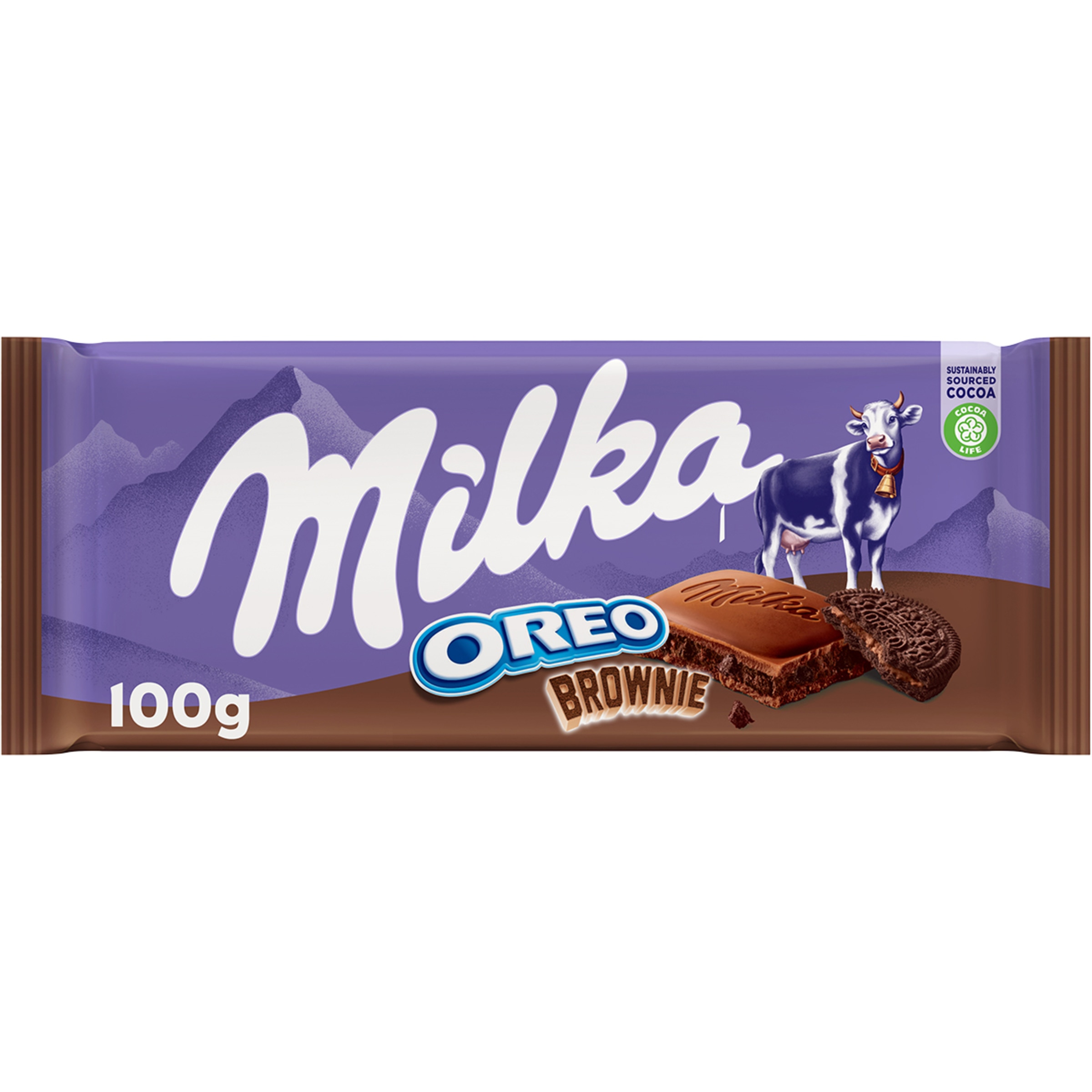 Шоколад Milka Oreo Brownie   100гр