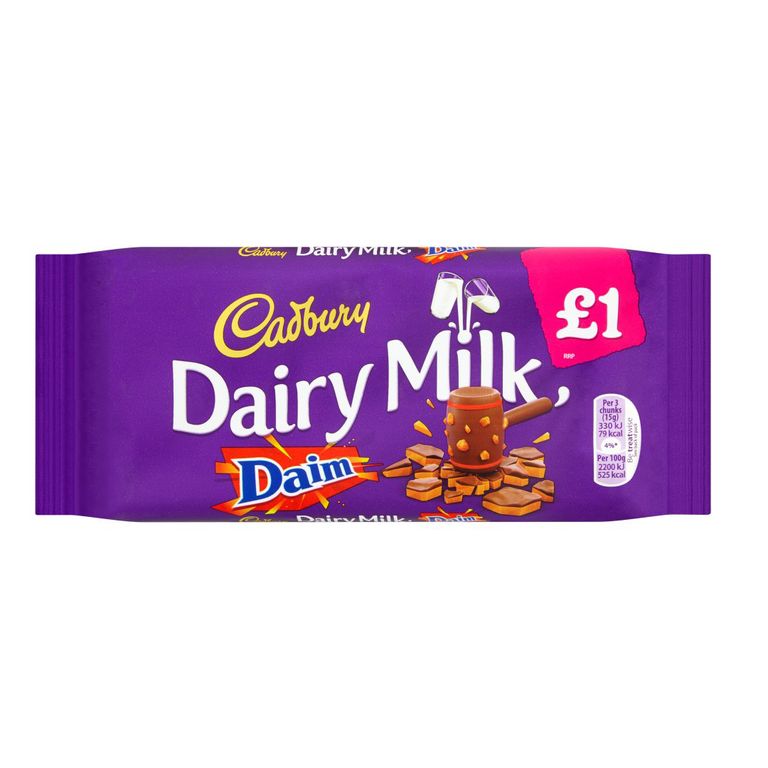Шоколад Cadbury Dairy Milk Daim   120гр
