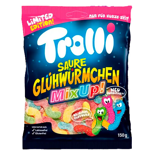 Жев.мармелад Trolli Limited Saure Glühwürmchen MixUp   150гр