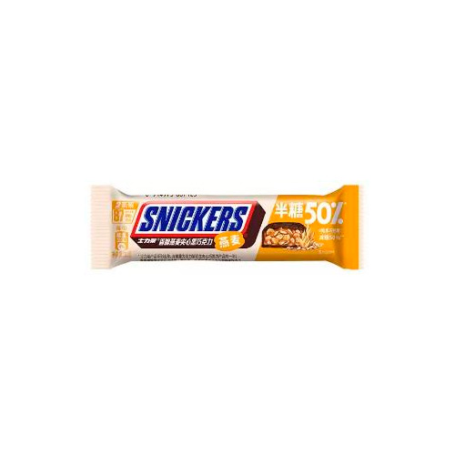 Шоколадный батончик Snickers Темный шоколад Арахис и Овсяные хлопья   38гр
