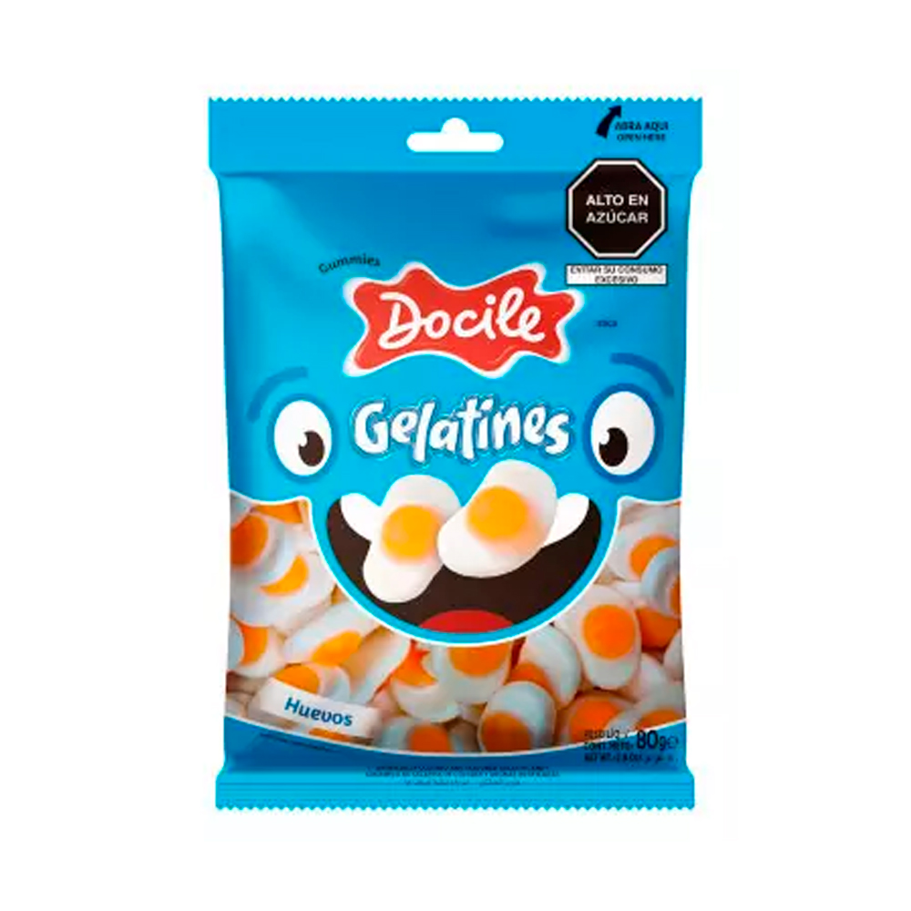 Жев.мармелад DOCILE Gelatines Fried Egg со вкусом персика   80гр