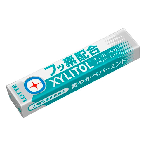 Жев.резинка Lotte Xylitol + Fluorine Peppermint   21гр