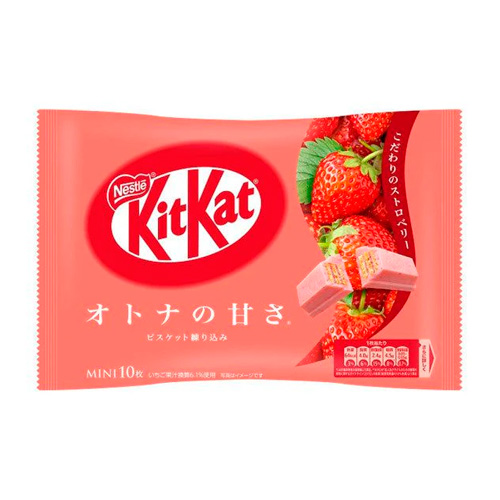 Шоколадный батончик KitKat mini Strawberry   124гр