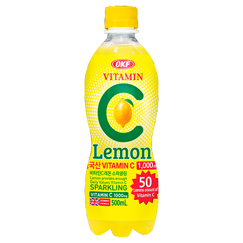 Напиток OKF Vitamin С Lemon Sparkling   500мл