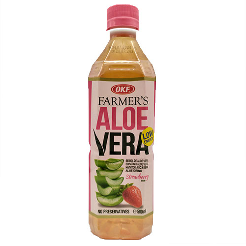 Напиток OKF  Farmers Aloe Клубника   500мл