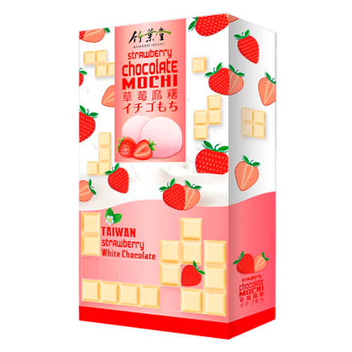 Рисовое пирожное Bamboo House Strawberry & White Chocolate   120гр