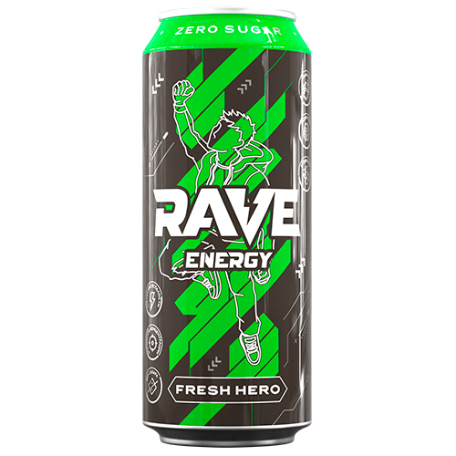 Энергетический напиток Rave Fresh Hero 500мл.