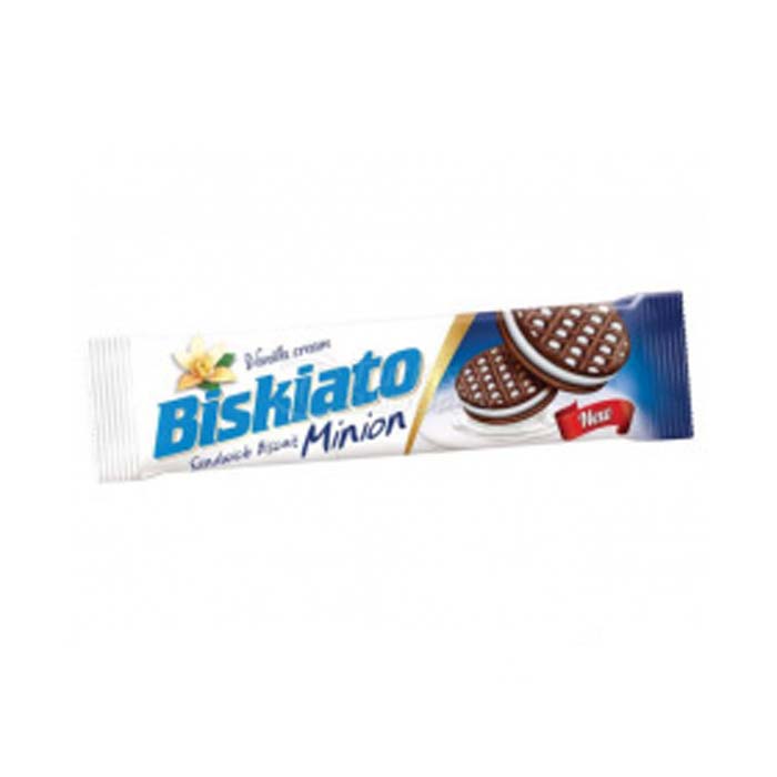 Печенье сендвич BISKIATO MINION VANILA 68 гр.
