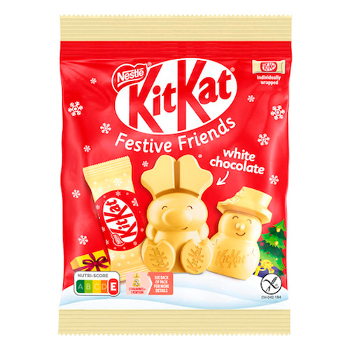 Шоколад фигурный KitKat Festive Friends White Chocolate   65гр