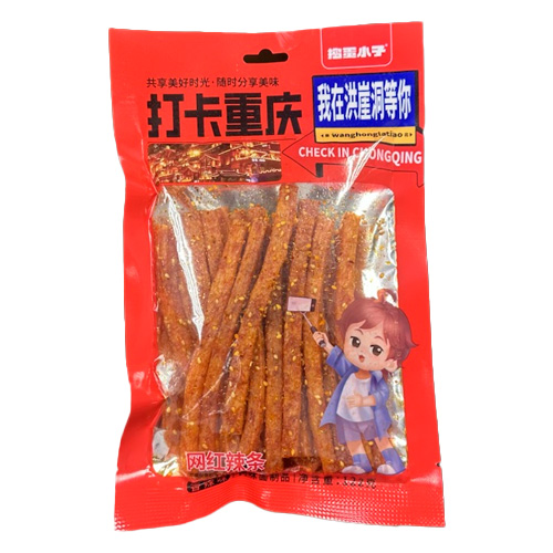 Снек Daodanxiaozi Острые полоски   122гр