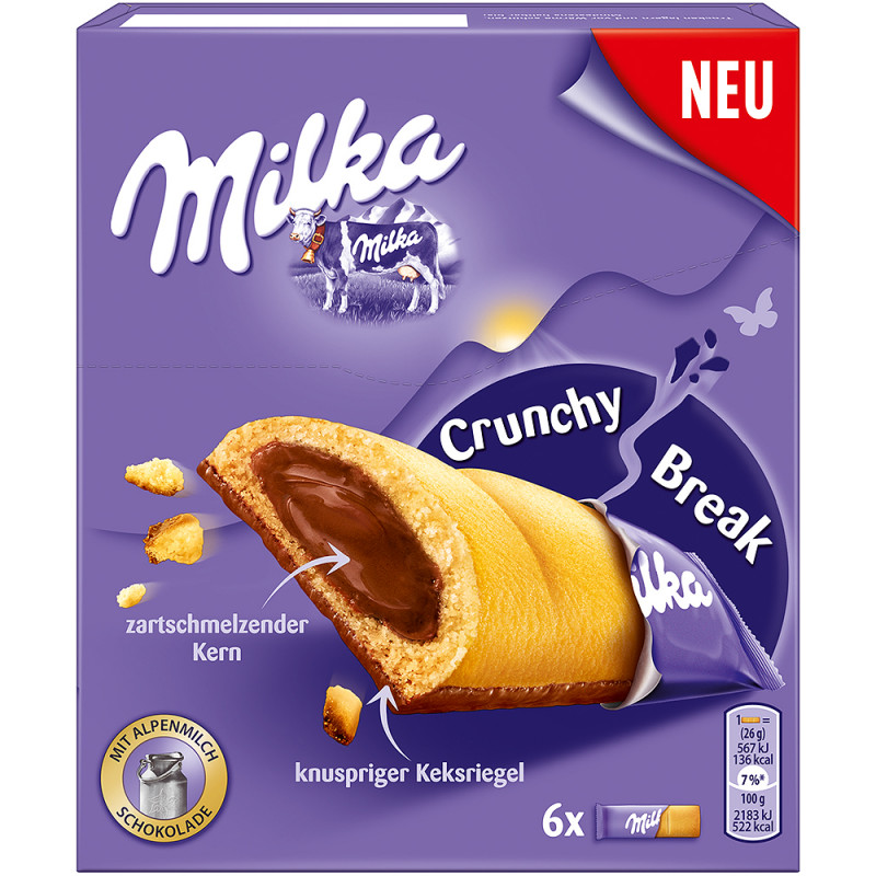 Шоколадный батончик Milka Tender Break   130гр
