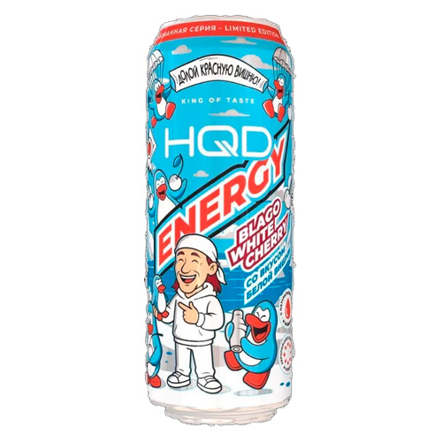 Энергетический напиток HQD Energy White Cherry   450мл