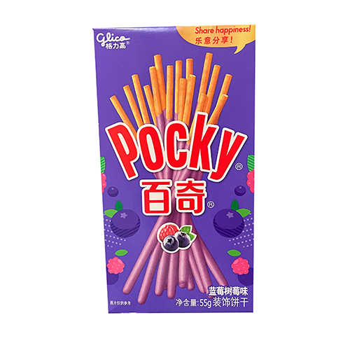 Бисквитные палочки Pocky Blueberry & Raspberry   55гр