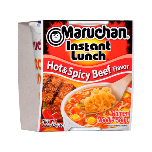 Лапша Maruchan Instant Lunch со вкусом говядины (Hot Spicy Beef) 64гр