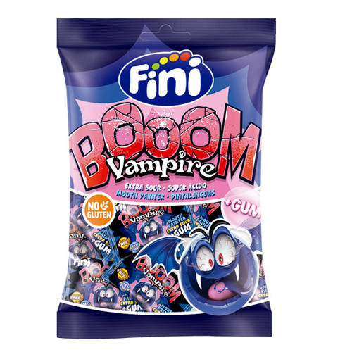 Карамель леденцовая FINI Vampire Кислая с жев.резинкой   65гр