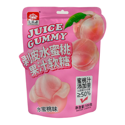 Жев.мармелад HUIFENGYUAN со вкусом персика   100гр