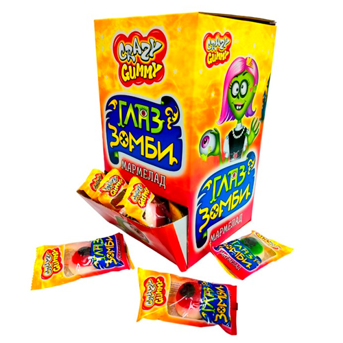 Жев.мармелад Grazy Gummy Глаз Зомби   10гр
