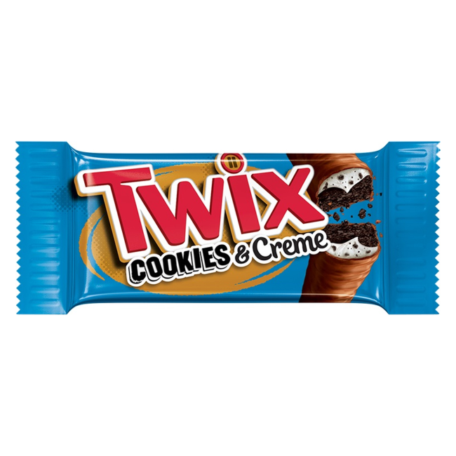 Шоколадный батончик Twix Cookies & Cream   38,6гр