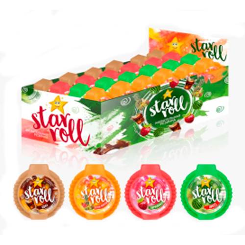 Жев. резинка Star Roll (земляника, арбуз, кола)12гр