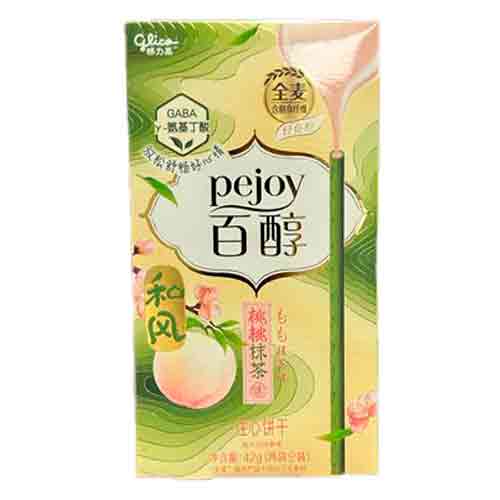 Бисквитные палочки Pejoy Peach and Matcha   42гр