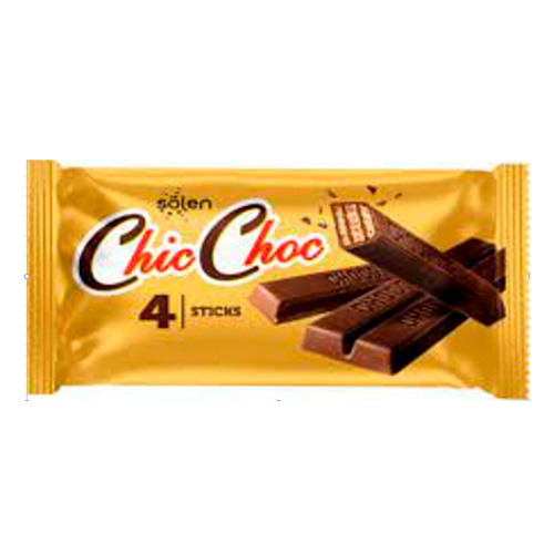 Вафли Solen Chic Choc с шоколадной глазурью  34гр
