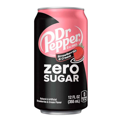 Газ.напиток Dr.Pepper Strawberry Cream Zero   355мл