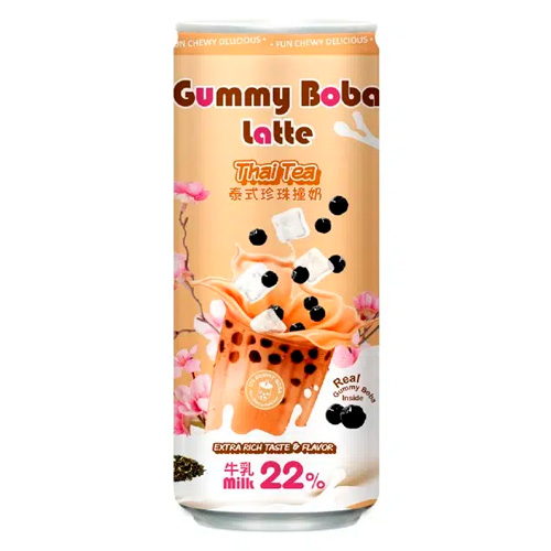 Напиток O's Bubble Gummy Boba Latte Thai Tea  470мл