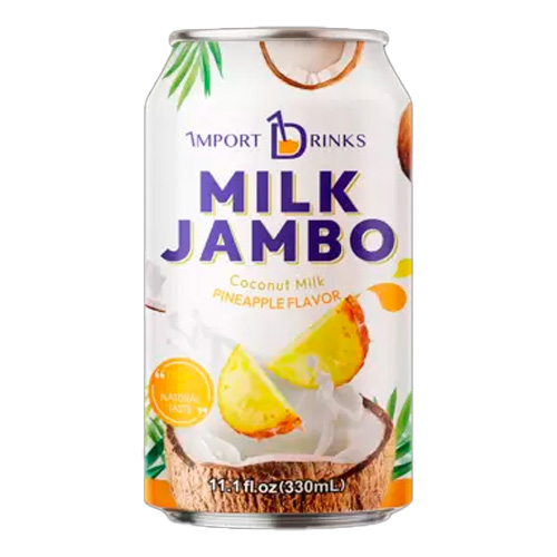 Напиток MILK JAMBO Кокосовое молоко со вкусом Ананаса М  330мл