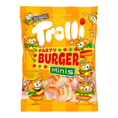 Жев.мармелад Trolli Party Burger Minis   170гр