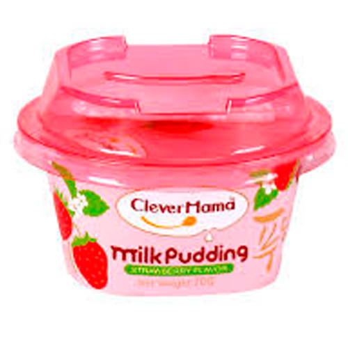 Молочный пудинг CleverMama Milk Pudding Strawberry Flavour   70гр