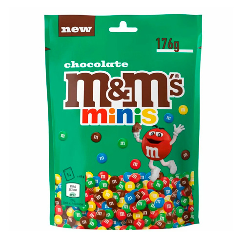 Драже M&M's Minis Chocolate  пакет 176гр