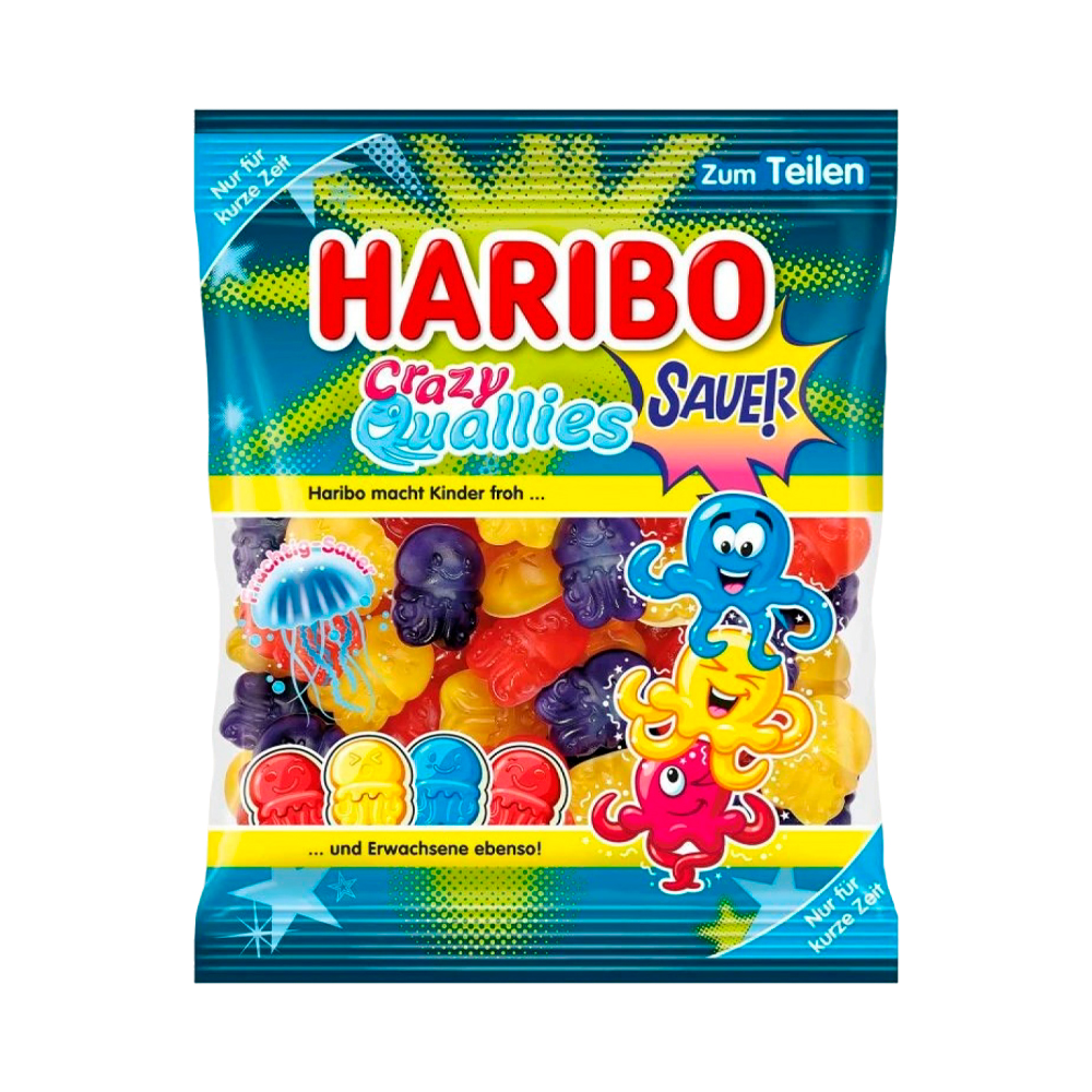 Жев.мармелад Haribo Limited Crazy Quallies   160гр