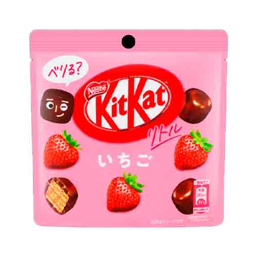 Шоколадный батончик KitKat Little Strawberry  пакет 45гр
