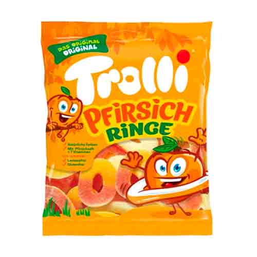 Жев.мармелад Trolli Персиковые колечки   100гр